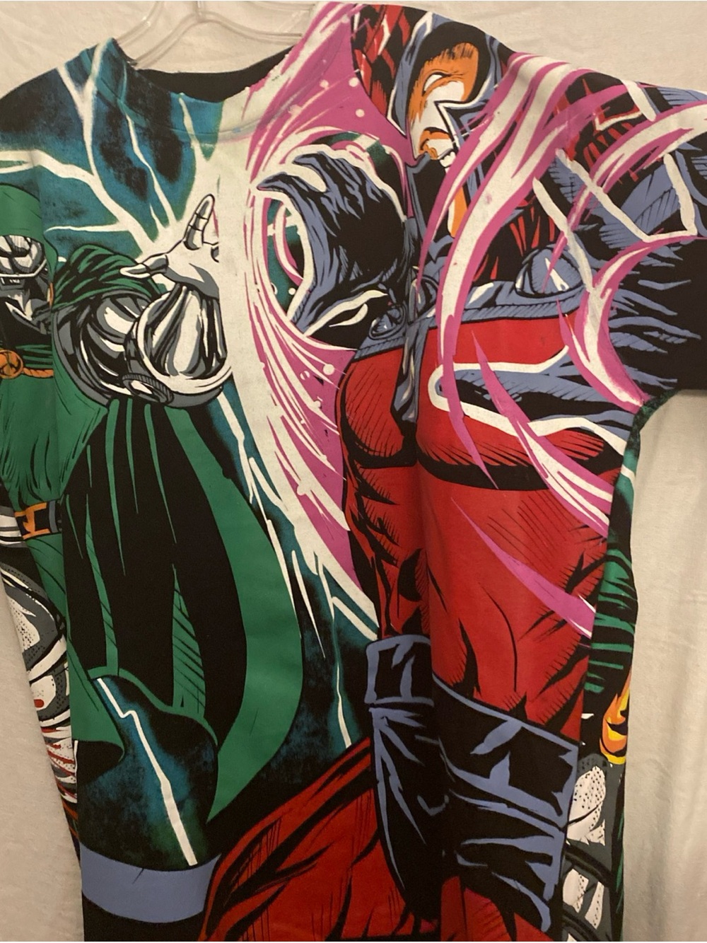 Doctor Doom ripping magneto‘s head Shirt Size large All Over Print marvel